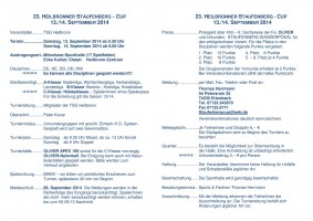 Ausschreibung 23. Heilbronner Staufenberg - Cup 2014