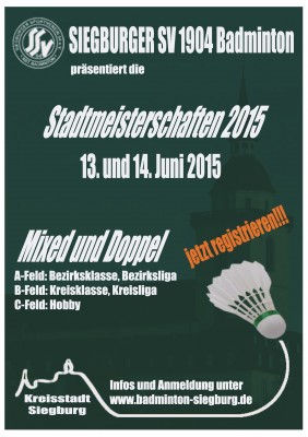 Ausschreibung Siegburger Stadtmeisterschaften 2015 Doppel