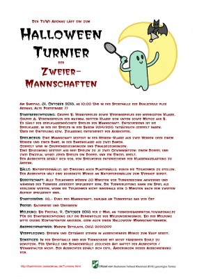 Ausschreibung Halloween Turnier