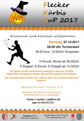 Ausschreibung Flecker Kürbis Cup 2017