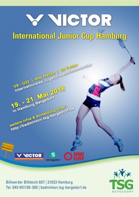Ausschreibung VICTOR International Junior Cup Hamburg 2018
