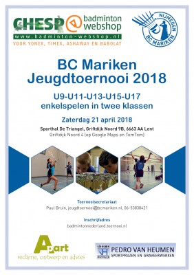 Ausschreibung BC Mariken Jugendturnier