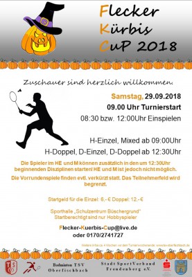 Ausschreibung Flecker Kürbis Cup 2018