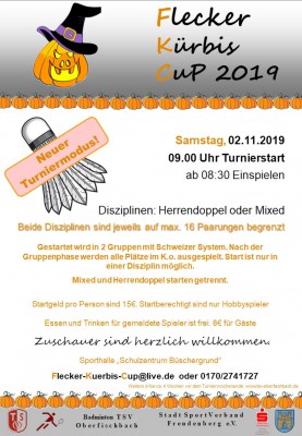 Ausschreibung Flecker Kürbis Cup 2019