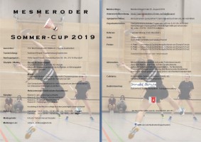Ausschreibung Mesmeroder Sommer Cup 2019
