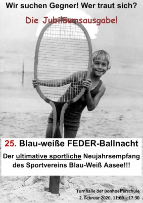 Ausschreibung 25. FEDER-Ballnacht - die JUBILÄUMS-Ausgabe