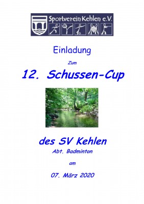 Ausschreibung 12. Schussen-Cup 2020