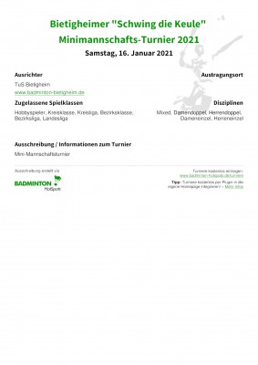 Ausschreibung Bietigheimer 
