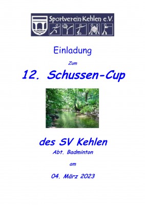 Ausschreibung 12. Schussencup