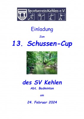 Ausschreibung Schussen Cup