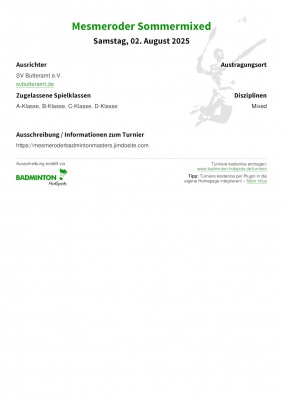Ausschreibung Mesmeroder Sommermixed
