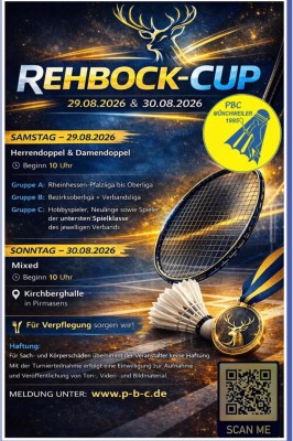 Ausschreibung 1.Rehbock-Cup