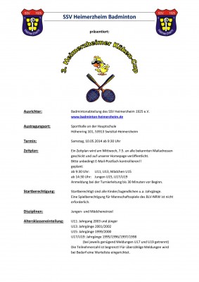 Abbildung der Ausschreibung