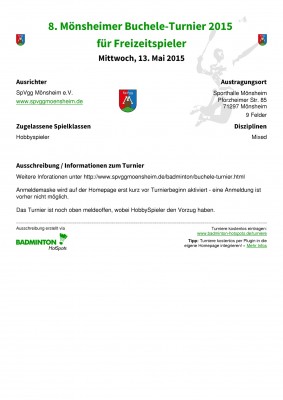 Abbildung der Ausschreibung
