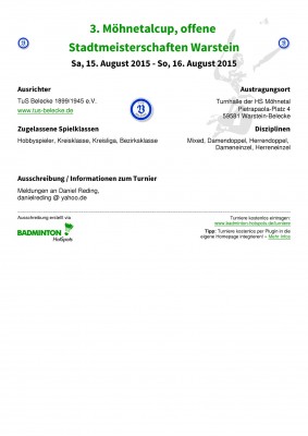 Abbildung der Ausschreibung