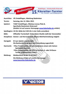 Abbildung der Ausschreibung