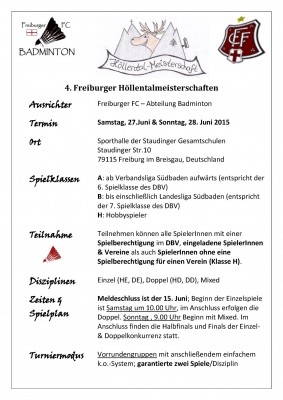 Abbildung der Ausschreibung