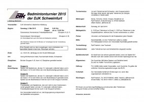Abbildung der Ausschreibung