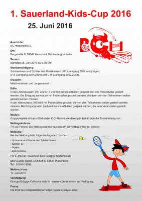 Abbildung der Ausschreibung