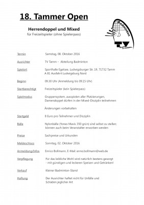 Abbildung der Ausschreibung