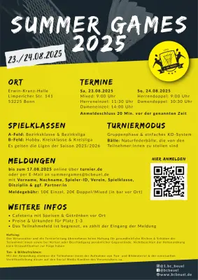 Ausschreibung Beueler Summer Games 2025